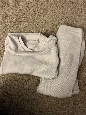 Burt's Bees Light Lavender Kids Thermal Pajama Set